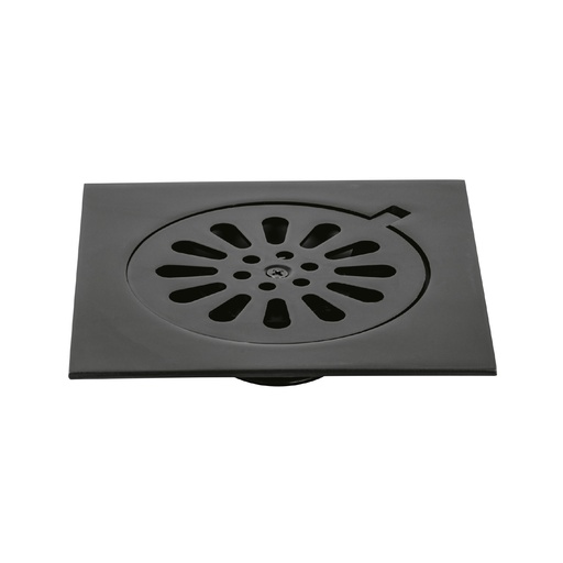 [T46597] Resumidero cuadrado 6'x 6', latón, negro, Foset Aqua - Pag 507