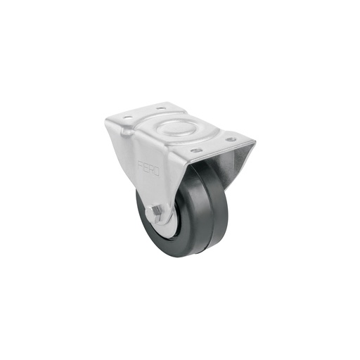 [T48600] Rodaja hule 3', placa fija con balero, carga 110 kg, Fiero - Pag 564