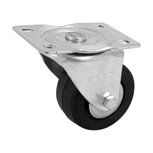 [T48611] Rodaja hule 3', placa giratoria con balero, carga 110 kg - Pag 564