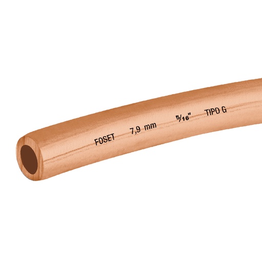 [T48156] Rollo de 15 m de tubo flexible de cobre de 5/16', Foset - Pag 531