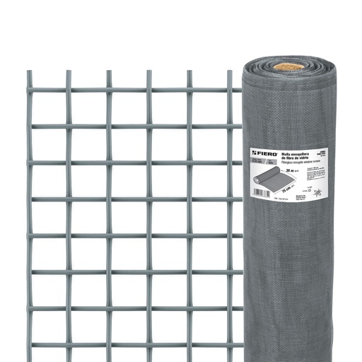 [T44964] Rollo de 30 m x 0.75 m malla mosquitera fibra de vidrio gris - Pag 559