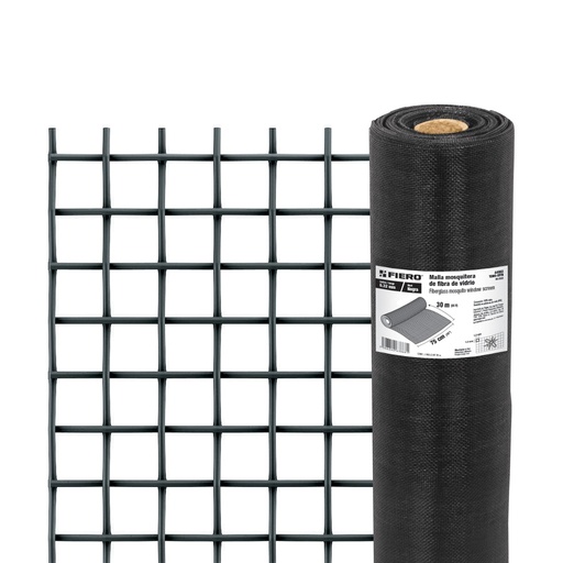 [T44993] Rollo de 30 m x 0.75m malla mosquitera fibra de vidrio negra - Pag 559
