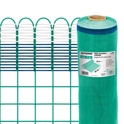 [T44952] Rollo de 30 m x 0.9 m de malla mosquitera plástica verde - Pag 559