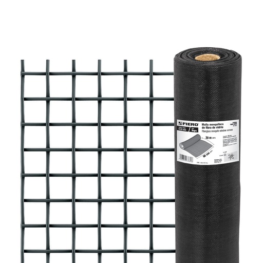 [T44994] Rollo de 30 m x 0.9 m malla mosquitera fibra de vidrio negra - Pag 559