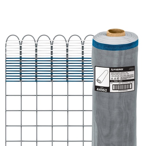 [T44962] Rollo de 30 m x 1.5 m de malla mosquitera plástica gris - Pag 746