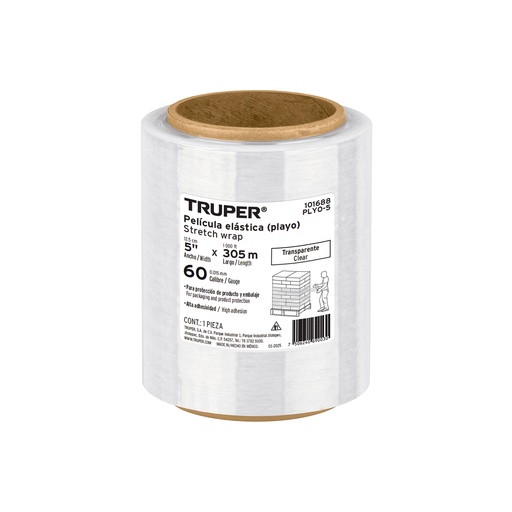 [T101688] Rollo de 305 m película plástica estirable ancho 5' cal 60 - Pag 324