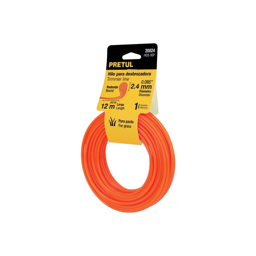 [T20024] Rollo de hilo para desbrozadora, 2.4 mm x 12 m, Pretul - Pag 279