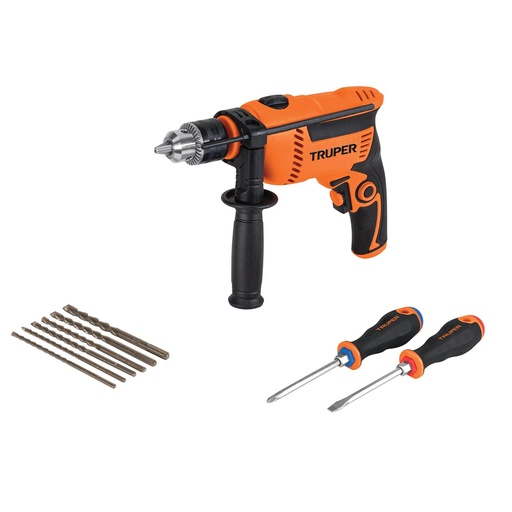 [T100291] Rotomartillo 1/2' 650 W, 6 brocas y 2 desarmadores, Truper - Pag 337