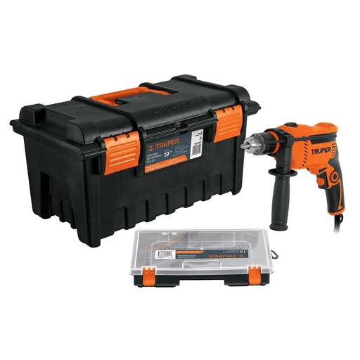 [T10884] Rotomartillo 1/2' 650 W, caja para herramienta y organizador - Pag 337