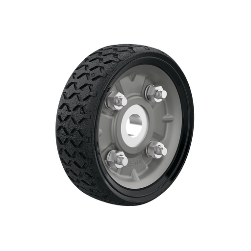 [T45476] Rueda de hule sólido 4-1/2' para diablo, un balero, Pretul - Pag 139