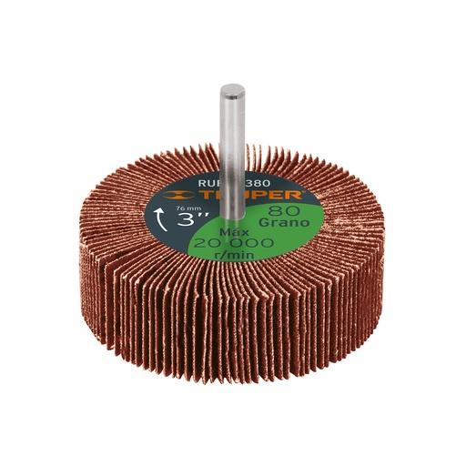 [T13042] Rueda flap de 3', grano 80, Truper - Pag 197