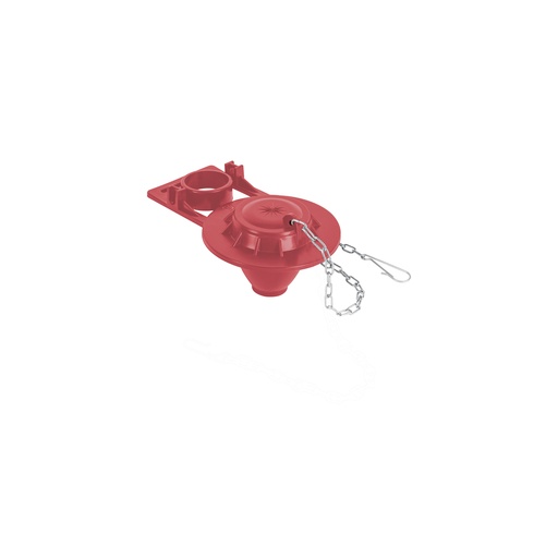 [T49362] Sapo de 2' de silicona para WC,rojo,c/cadena de acero inox - Pag 724