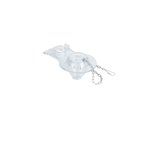 [T40089] Sapo para WC de 2', PVC transparente con cadena inoxidable - Pag 724