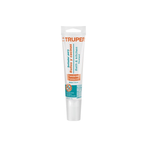 [T18567] Sellador translúcido para baños y cocinas, 85 g, Truper - Pag 366