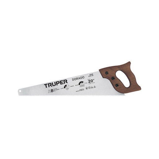 [T18168] Serrucho 20' Dorado, 8 DPP, Truper - Pag 364