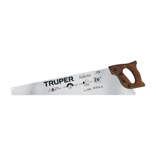 [T18162] Serrucho 26' Selecto, 6 DPP, Truper - Pag 364