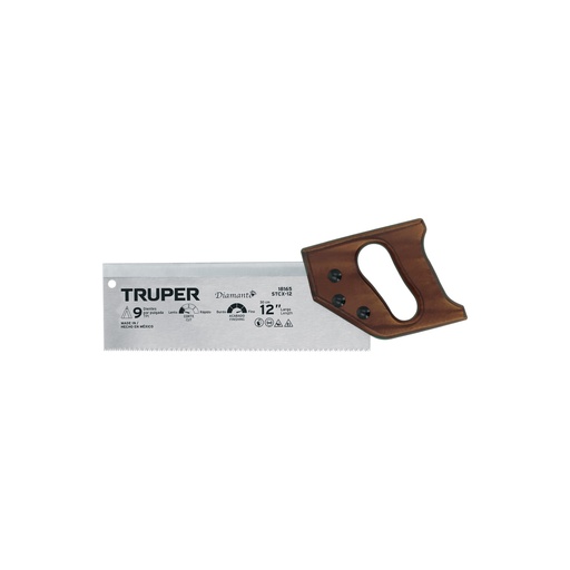 [T18165] Serrucho de costilla 12' Diamante, 9 DPP, Truper - Pag 364