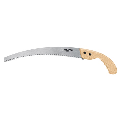 [T18172] Serrucho de poda 14' hoja curva 6 DPP, mango madera, Truper - Pag 363