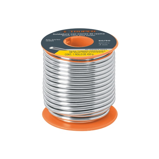 [T14365] Soldadura con núcleo resina 50/50, tubería hidráulica, 450 g - Pag 376