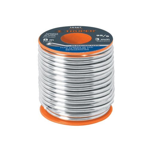 [T14367] Soldadura con núcleo resina 95/5, tubería de gas, 450 g - Pag 376