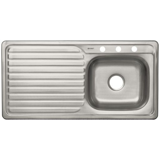 [T49172] Tarja de empotrar tina derecha 100 x 51 cm, Foset - Pag 498