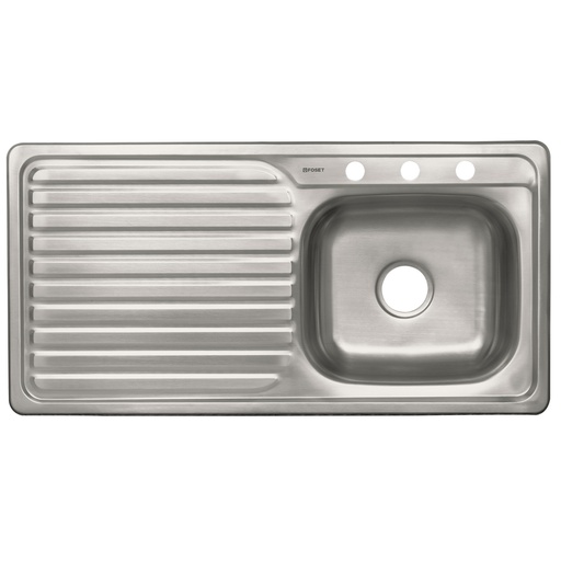 [T47021] Tarja de empotrar tina derecha 100 x 51 cm, Foset Basic - Pag 498
