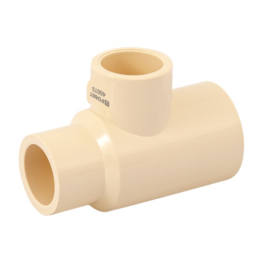 [T45073] Tee reducida lateral de CPVC 3/4' x 1/2' x 1/2' , Foset - Pag 524