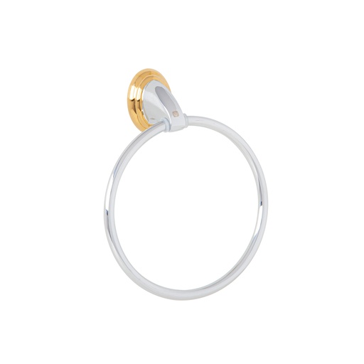 [T45997] Toallero argolla metálico acabado cromo-oro, Foset Aqua - Pag 479
