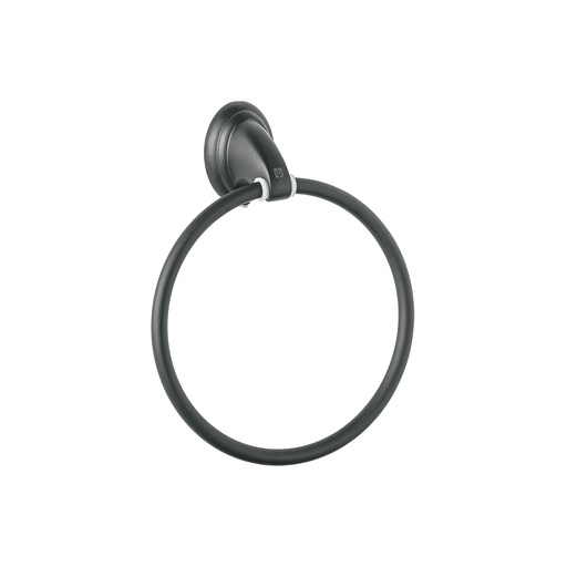 [T45999] Toallero argolla metálico acabado negro, Foset Aqua - Pag 479