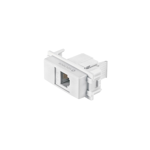 [T48140] Toma de teléfono, línea Italiana, color blanco, Volteck - Pag 520