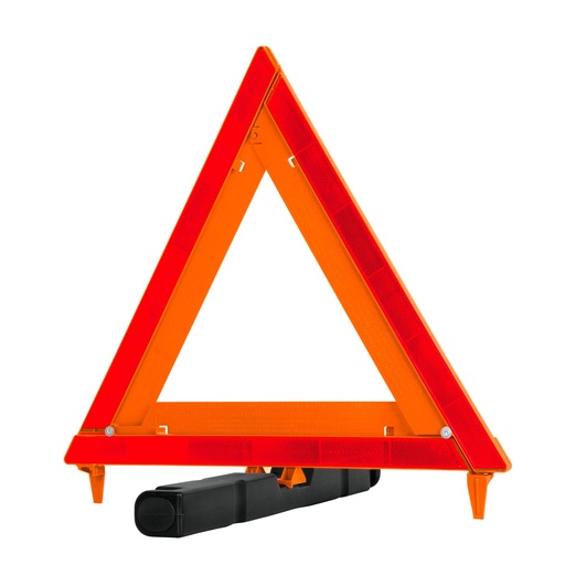 [T10942] Triángulo de seguridad de 44 cm de alto con estuche plástico