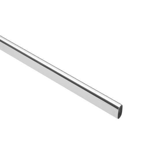 [T45899] Tubo ovalado para clóset, 1.2 m, acero cromado, Hermex - Pag 597