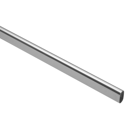 [T45900] Tubo ovalado para clóset, 3 m, aluminio, Hermex - Pag 597