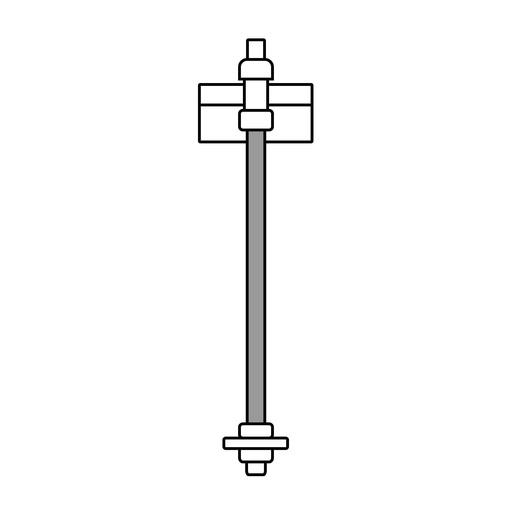 [T42413] Varilla roscada de 1 m x 3/8', Fiero - Pag 566