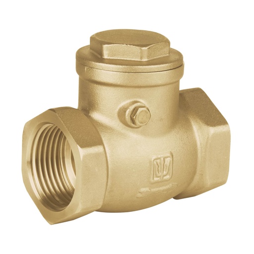 [T48512] Válvula check horizontal de latón, 1', Foset - Pag 537