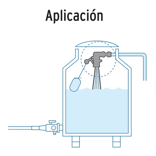 [T48082] Válvula de POM, 1/2' para flotador, Foset - Pag 546