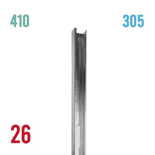 [POS 410 305 26] Poste Metálico Calibre 26 de 4.10cm a 3.05mt