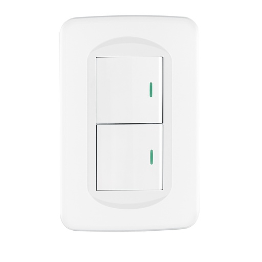 [T29053] Placa armada 2 interruptores 1.5 módulos, Toledo, Basic - Pag 409