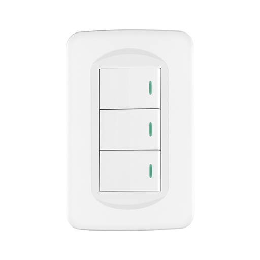 [T29054] Placa armada 3 interruptores 1 módulo, Toledo, Basic - Pag 409