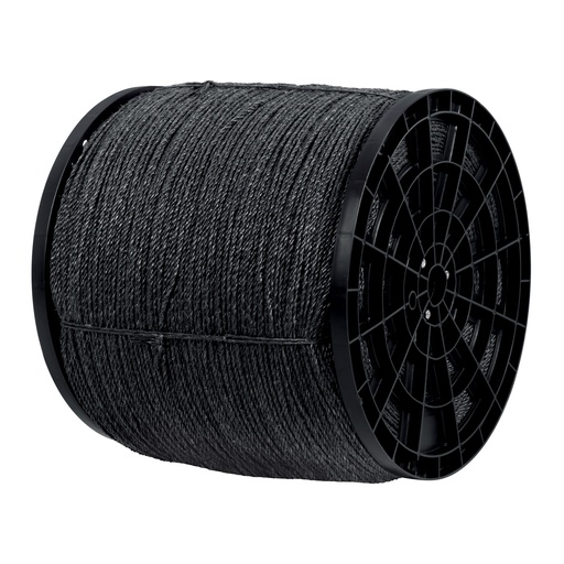 [T40762] Kilo de cuerda negra de polipropileno 4 mm, carrete 20kg - Pag 556