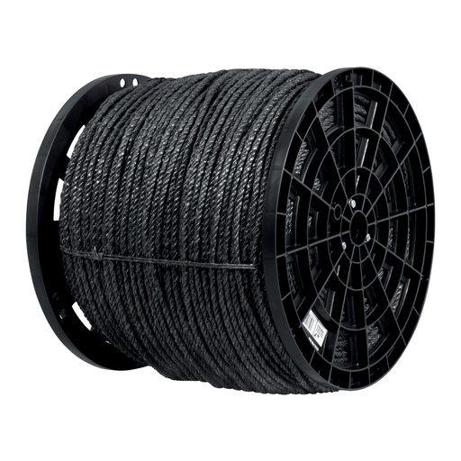 [T40764] Kilo de cuerda negra de polipropileno 8 mm, carrete 20kg - Pag 556