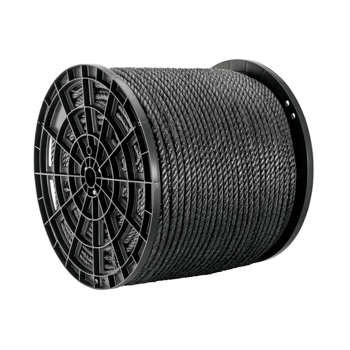 [T40767] Kilo de cuerda negra de polipropileno 13 mm, carrete 30kg - Pag 556