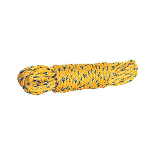 [T40963] Madeja de cuerda amarilla de polipropileno 6mm, 15m, FIERO - Pag 556