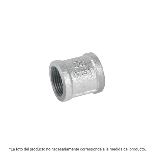 [T43965] Cople reforzado de acero galvanizado de 1/4', FOSET - Pag 534