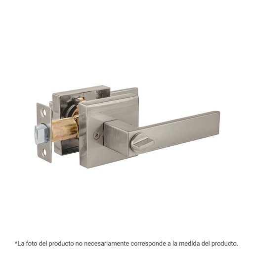 [T43995] Cerradura manija Módena p/recámara, níquel satin, HERMEX - Pag 587
