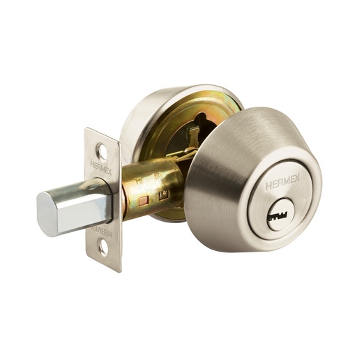 [T44035] Cerrojo llave-llave níquel satin , llave de puntos, Hermex - Pag 588