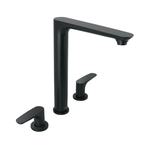 [T44096] Mezcladora cuello alto para fregadero, negro, FOSET RIVIERA - Pag 491