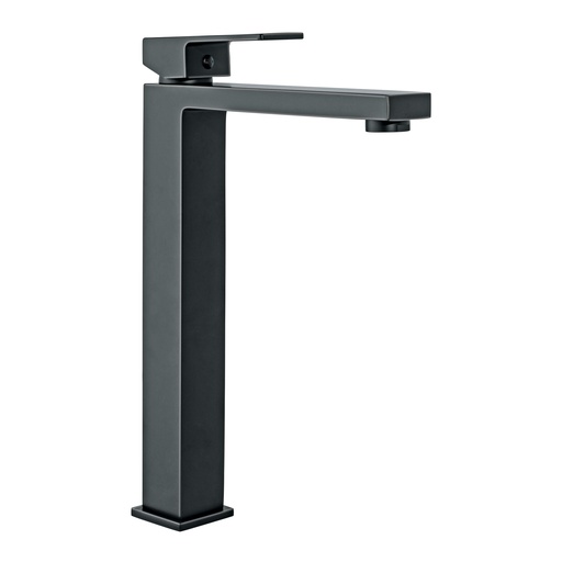 [T44210] Monomando alto para lavabo, negro, FOSET KUBO - Pag 486