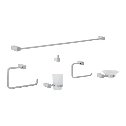 [T44319] Juego de 6 accesorios para baño, cromo, FOSET KUBO - Pag 487