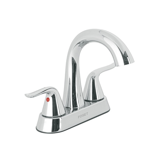 [T44889] Mezcladora lavabo 4' cromo, cuello alto, palanca, FOSET AERO - Pag 484